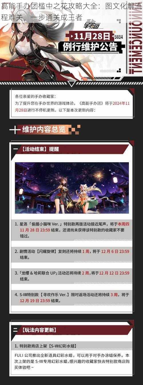 高能手办团槛中之花攻略大全:图文化解流程难关,一步通关成王者