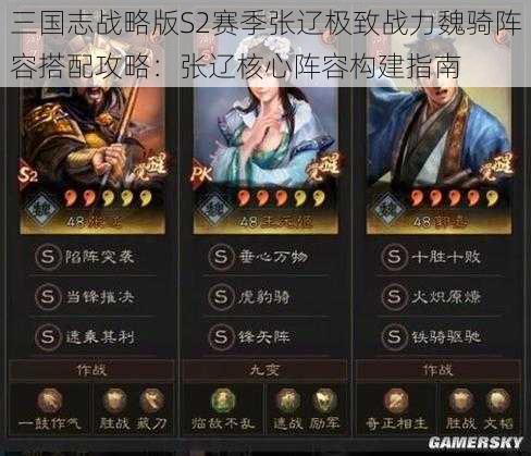 三国志战略版S2赛季张辽极致战力魏骑阵容搭配攻略:张辽核心阵容构建指南
